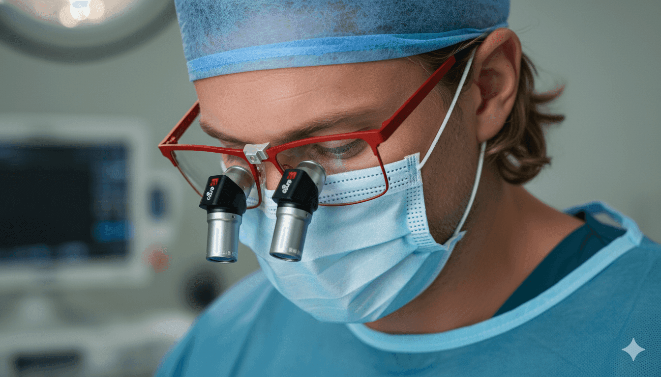 Apollo surgical loupes view 3