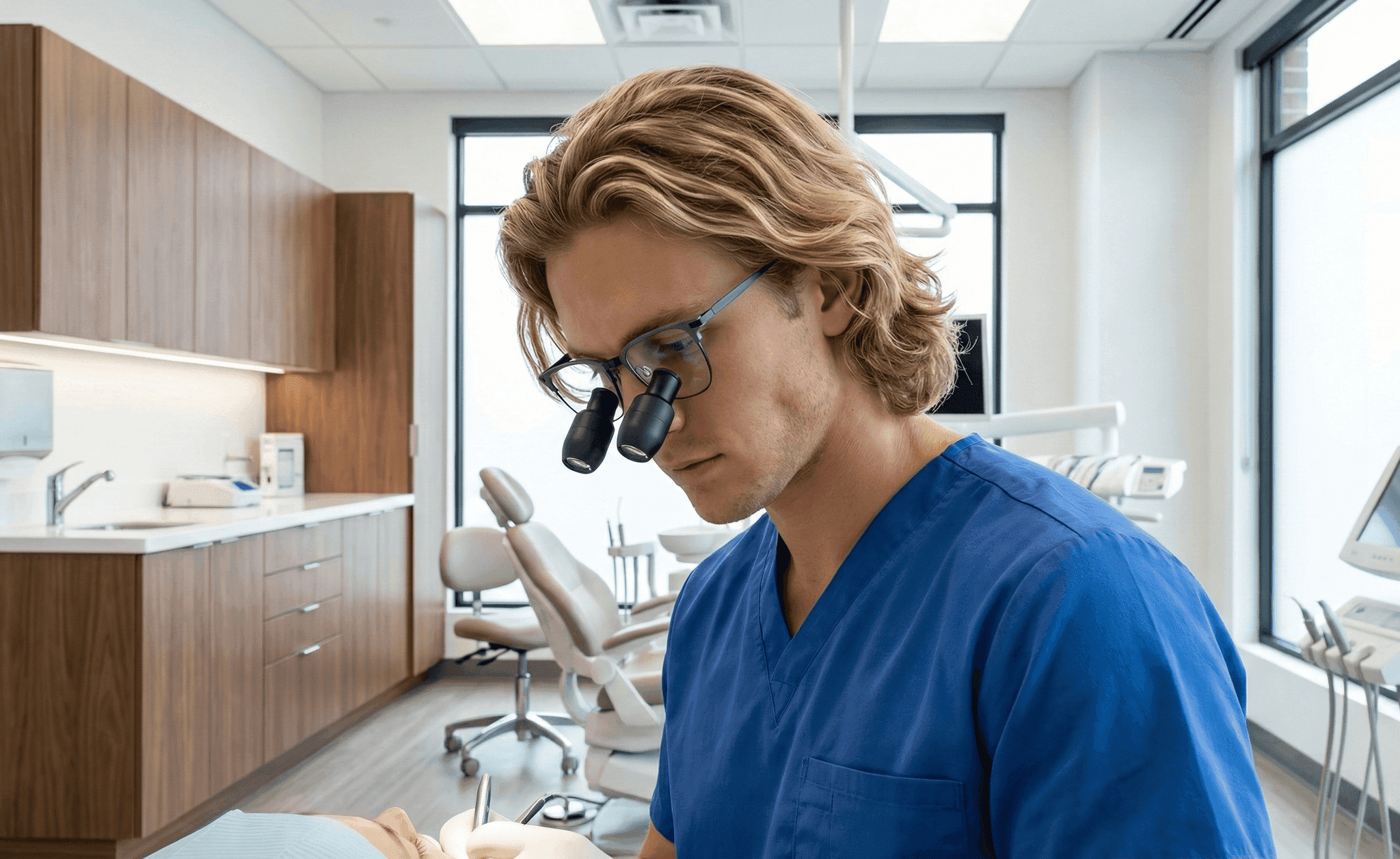 Kepler surgical loupes view 2