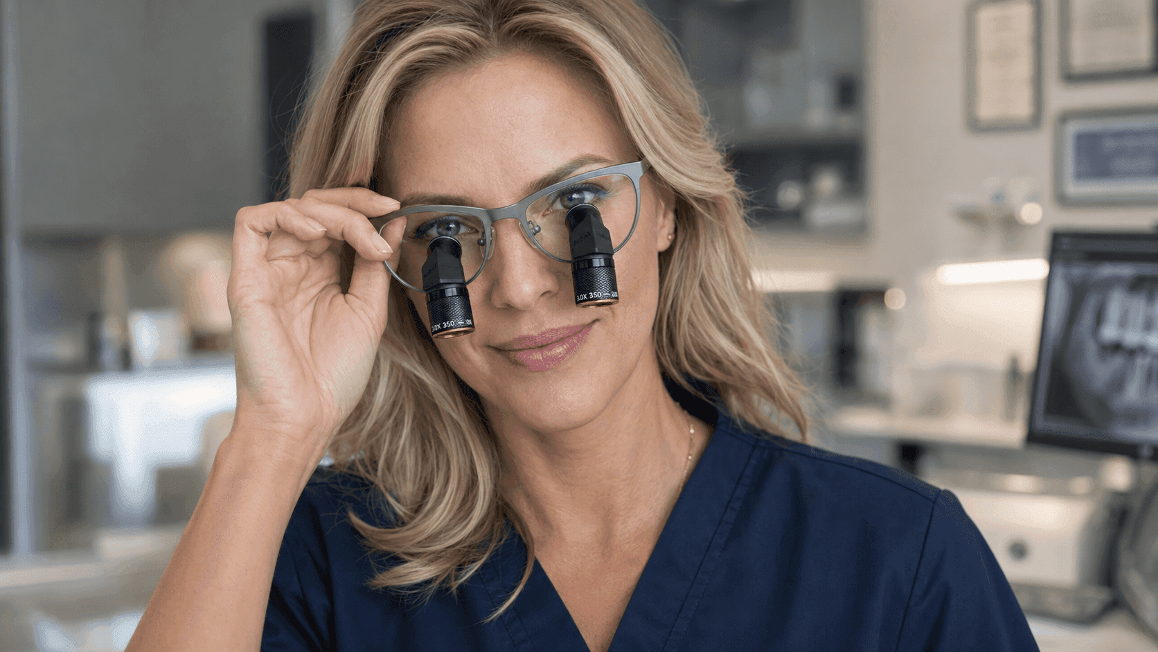 Medusa surgical loupes view 1
