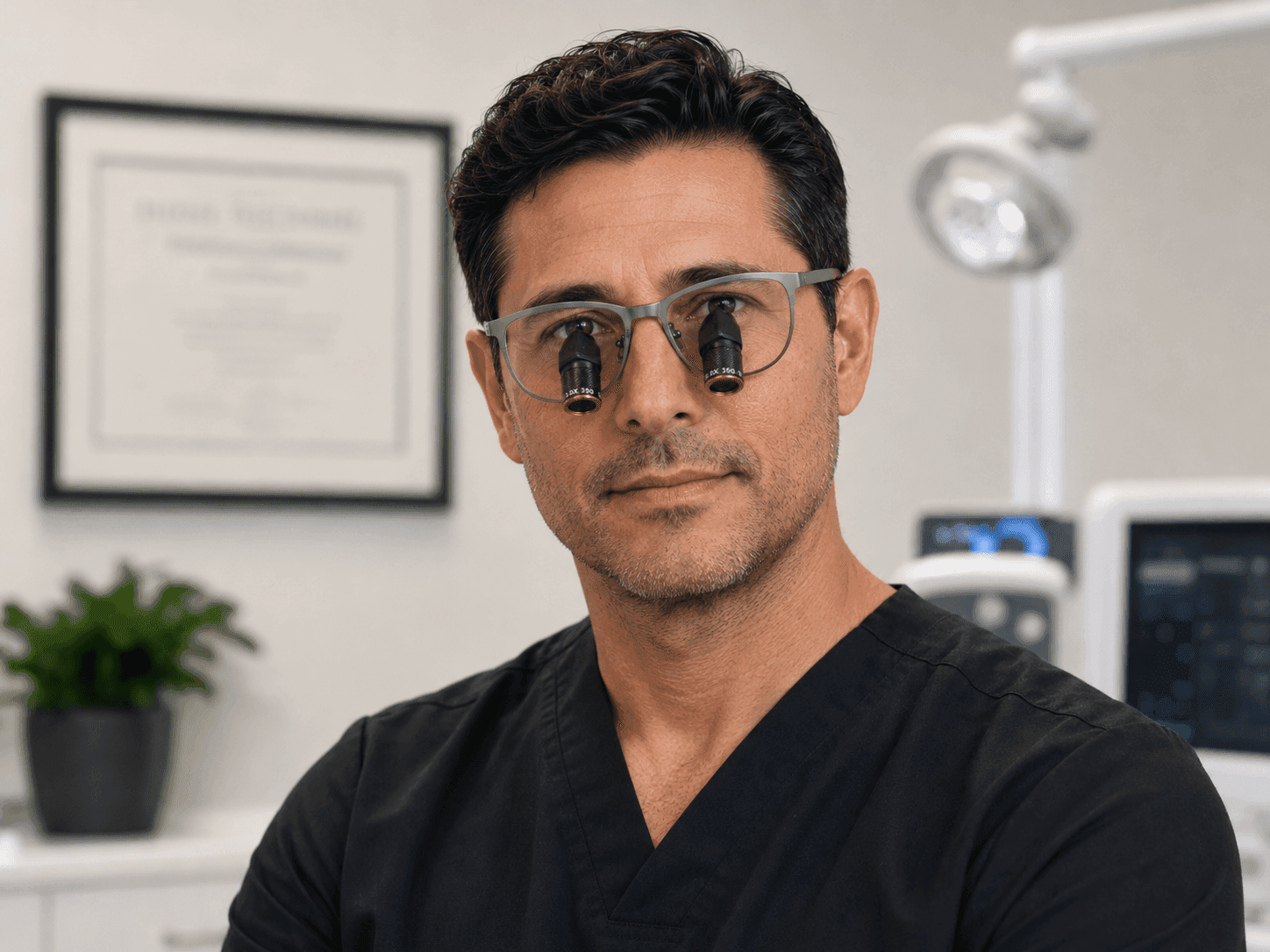 Medusa surgical loupes view 2