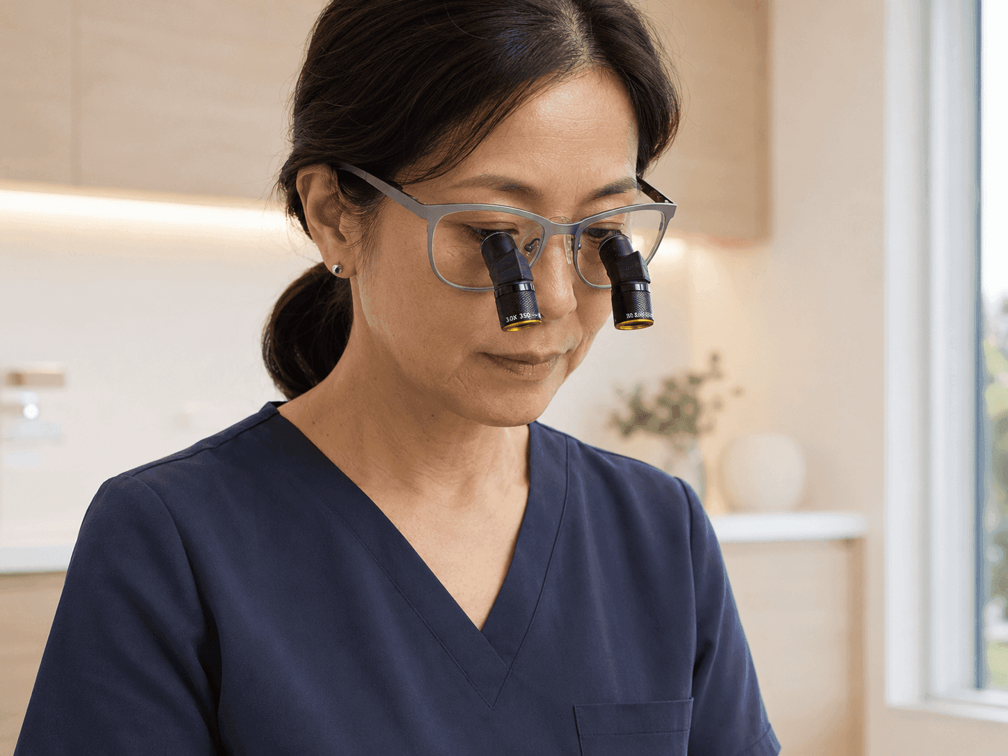 Medusa surgical loupes view 4