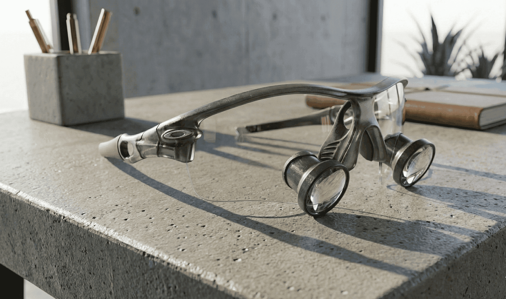 Newton surgical loupes view 4
